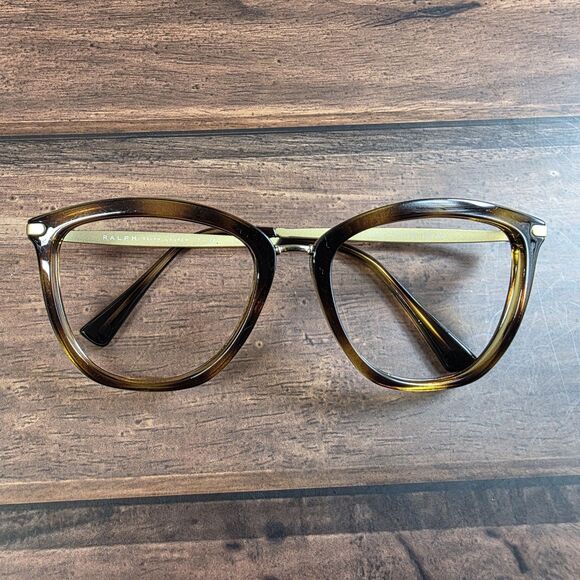 Ralph Lauren Tortoise Gold Cat Eye Oversize Glasses RA 5245 5003/13 55 18 140 3N - Picture 6 of 9
